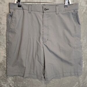 Pro‎ Tour Gingham Golf Shorts Mens Size 36 Cargo Pockets Flat Front